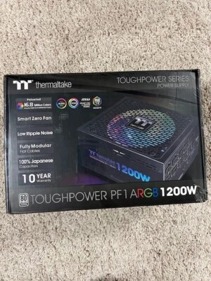New NIB Thermaltake Toughpower PF1 ARGB 1200W 80+ Platinum PC Power Supply  - Image 1 of 4