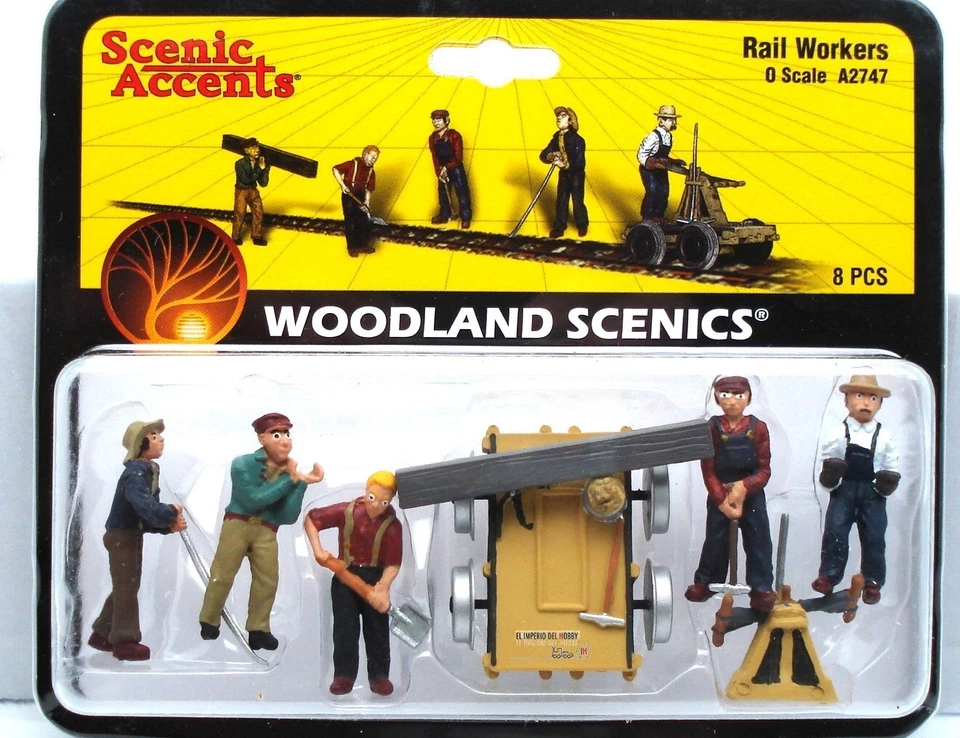 WOODLAND SCENICS TRABAJADORES FERROVIARIOS  REF A2747 - Imagen 1 de 1