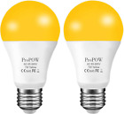 Amber Yellow Led Bug Light Bulb, 7W Dusk To Dawn Bug Bulbs 40W Equivalent