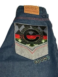 Coogi Shorts Gr. 32 bestickt Denim Baggy Skate Street Y2K Hip Hop blau Jorts - Bild 1 von 13
