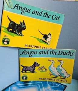 Picture Puffin Books. Angus & The Ducks, Angus & The Cat. Marjorie Flack 1972 - Picture 1 of 23