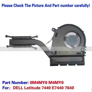 Nuevo para DELL Latitude 7440 7640 CPU VENTILADOR REFRIGERACIÓN DISIPADOR TÉRMICO 2023 0M4MY0 - Imagen 1 de 5