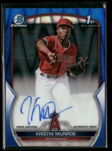 2023 Bowman Chrome #CPA-KME Kristin Munroe Auto Blue Lava /150 Angels - Picture 1 of 2