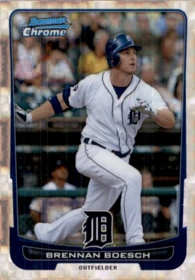 2012 Bowman Chrome Refractor BRENNAN BOESCH Detroit Tigers #212 - Image 1 of 2