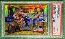 2021 Panini UFC Select ALEXANDER VOLKANOVSKI Premier Gold Prizm /10 PSA 10 POP 1