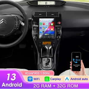 9,7" CarPlay Android 13 Radio Für Citroen C4 I 04-10 mit GPS Navi RDS WIFI 2+32G - Bild 1 von 21