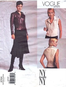 Vogue 2704 pattern size 8-10-12 NY NY cropped jacket and skirt shaped hem - Picture 1 of 2