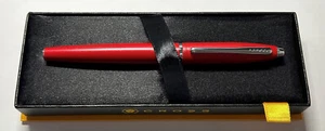 CROSS CALAIS RED ROLLER BALL PEN (AT0115-19) - Picture 1 of 5