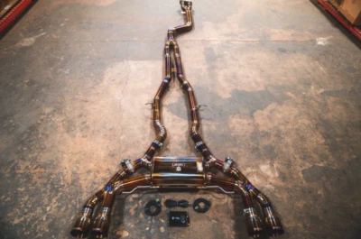 Valvetronic Designs Burnt Titanium Valved Exhaust System For 19-25 BMW X3M/X4M Foto 1 de 4