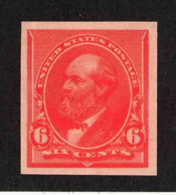 1890 US SC 224 TC5 6c Vermilion - Garfield - Color de prueba imperfecto - Como nuevo Foto 1 de 3