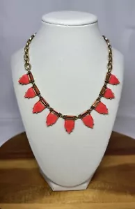 Collana, Collana Geometrica Stella & Dot Rosa Corallo Colore Oro - Foto 1 di 4
