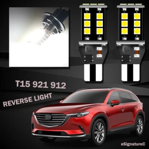 2 x Backup Reverse Light 921 912 T15 15SMD LED For Mazda CX9 2013 - 2019 White - Picture 1 of 5