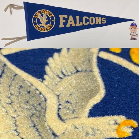 1950s Vintage United States Air Force Academy Gyrfalcon Falcon Pennant 8.25x23.5 Cover