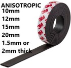 Self Adhesive Magnetic Tape Anisotropic Magnet Roll 1m 2m 5m 10m Craft DIY