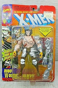 Marvel X-Men Robot Wolverine (Albert) Toy Biz 1994 On Warped Card