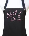 Nail Tech Apron "NAIL DIVA" waterproof manicurist manicure pedicure salon apron