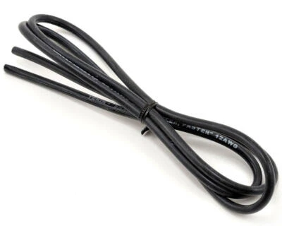 Tekin 12awg Silicon Power Wire (Black) (3') [TEKTT3013] - Image 1 of 2