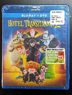 Hotel Transylvania 2 Sealed Blu-Ray DVD Singalong Scary Deleted Scenes Halloween - Image 1 of 4