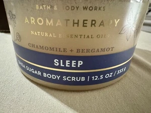 NEW Bath & Body Works Aromatherapy Sleep Chamomile & Bergamot Sugar Body Scrub - Picture 1 of 4