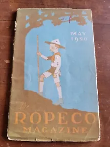 Ropeco Magazine Rogers Pete maggio 1920 abbigliamento boy scout, pubblicità uniforme baseball - Foto 1 di 8