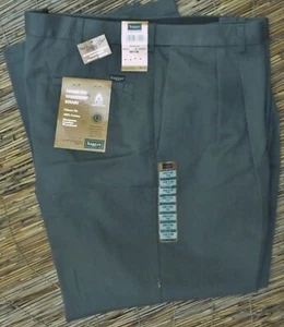 PANTALONE UOMO HAGGAR ANTRACITE CLASSICO DA LAVORO A WEEKEND COTONE KAKI 42 X 29 LISTINO $60 - Foto 1 di 6