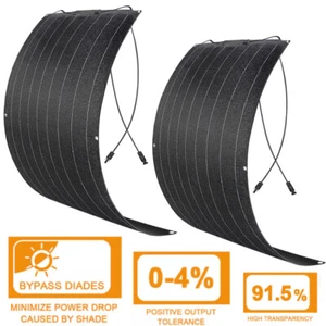 400W 200Watts Flexible Solar Panel 12V Battery Charger for Caravan Boat RV Roof - Picture 1 of 15