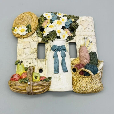 De colección 1997 Figi Doble Interruptor Placa Cubierta Coser Tejido Edredón Jardín Artesanía Habitación Casa Foto 1 de 4