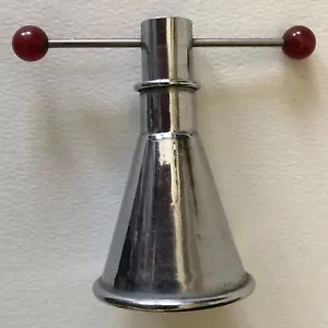Vintage Art Deco Mid Century Chrom Schuss Spender rot Bakelit Kugeln - Bild 1 von 4