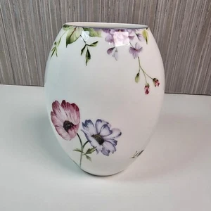 Offizielle Vintage Wedgwood Ophelia Bone China Vase Blumen Floral weiß 2000 15 cm - Bild 1 von 9