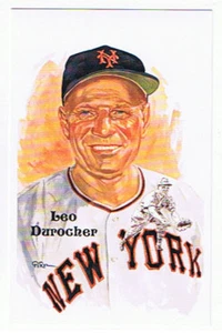 Leo Durocher Perez Steele Postcard New York Giants - Picture 1 of 1