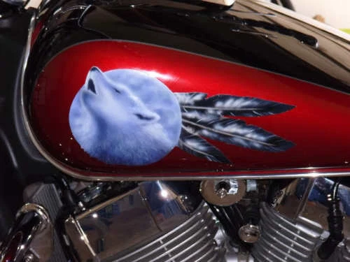 SE ADAPTA A YAMAHA V-STAR ROAD STAR Radian 650 750 800 850 900 moldura de tanque cromada personalizada Foto 1 de 1