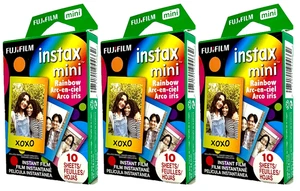 Fujifilm Instax Mini Rainbow Sofortbildfilm 10 Blatt x 3er-Pack = 30 Blatt Ablaufdatum 12/26 - Bild 1 von 2