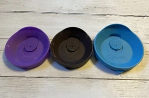 Lot of 3 Replacement Tervis Tumbler LIDS ONLY Blue, Brown, Purple. 16oz & 32oz - Picture 1 of 2