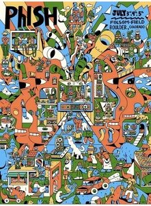 Phish Poster 7/3 7/4 7/5 Folsom Field Boulder Colorado Cezar Berje - Bild 1 von 1