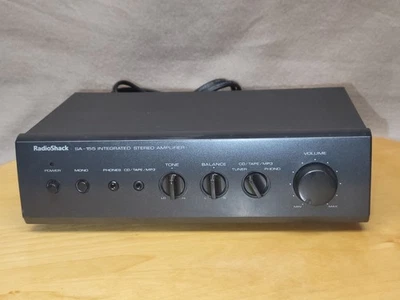 Vintage Radio Shack Integrated Stereo Amplifier SA-155 For CD/TAPE/MP3 - Image 1 of 4