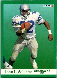 1991 Fleer #195 John L. Williams - Picture 1 of 2
