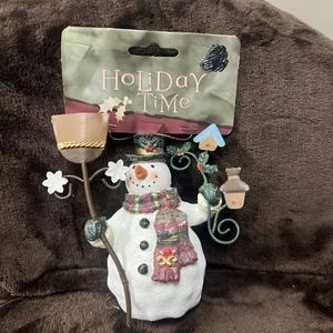 Adorno muñeco de nieve vintage de vacaciones nuevo  - Imagen 1 de 3