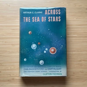 Across the Sea of Stars OMNIBUS Arthur C Clarke 1959 HC Harcourt Vintage SF - Picture 1 of 13