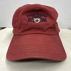 Breckenridge Patrol Red Baseball Hat Cap StrapBack 100% Cotton Olray One Size - Picture 1 of 8
