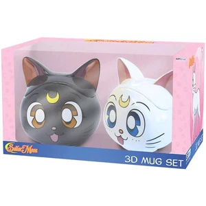 Sailor Moon - Luna & Artemis 3D Tassen Geschenkset (Keramik, 11,5 Unzen) - Babystyle - Bild 1 von 5