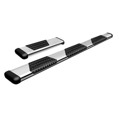 For GMC Savana 3500 03-22 Luverne 6" O-Mega II Silver Oval Side Bars - Image 1 of 4