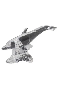 Figurina Decorativa Donna Trasparente Vetro Delfino Minimalista Moderno - Foto 1 di 2