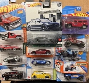 1/64 HOT WHEELS Lot AUDI RS Tesla Mercedes Hummer Muscles Cars Lot - Picture 1 of 4