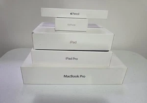 Apple Mac Book Pro, iPad Pro, iPad, Airpod & Apple Pencil Bulk Lot "EMPTY" Boxes - Picture 1 of 3