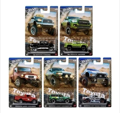 HOT WHEELS 2025 TOYOTA TRUCKS СЕРЕБРЯНАЯ СЕРИЯ НАБОР ИЗ 5 ГРУЗОВИКОВ СЕРИИ WALMART - Изображение 1 из 4