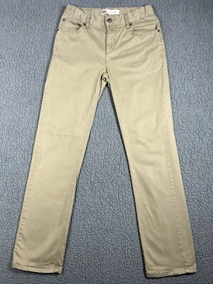 LEVI'S PERFORMANCE 511 SLIM BOYS Stretch Denim Jeans 18 REG Tan Camel 29x31 - Image 1 of 4