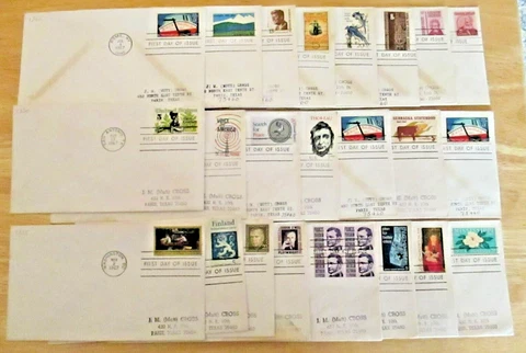 1967 USA First Day Issue Envelopes  - Qty:  24 Cover