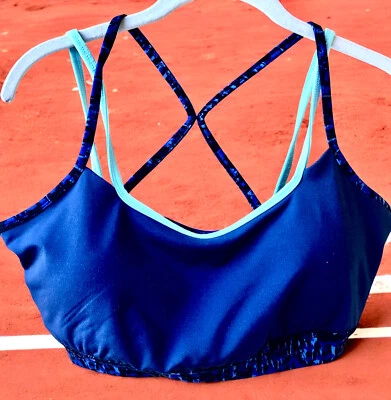 Gaiam Strappy Racerback Sports Bra Size XL Padded Cups - Image 1 of 4