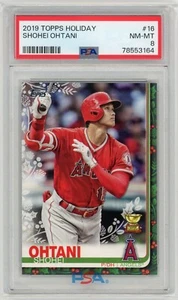 2019 Topps Holiday Shohei Ohtani Rookie Cup #16 PSA 8 - Picture 1 of 2