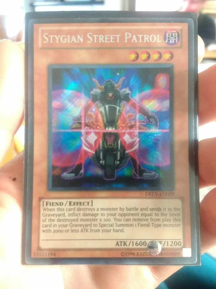 Stygian Street Patrol - DREV-EN099 - Unlimited -Secret - Yugioh new mint sleeved - Photo 1/1